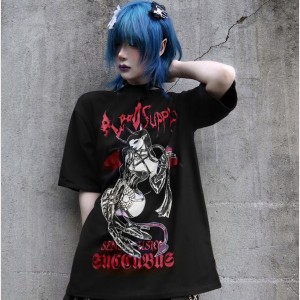 Gothic Printed T-Skirt by Blood Supply (BSY47)